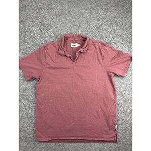 Pact Polo Shirt Mens XL Purple Organic Cotton Short Sleeve Collared Casual Soft